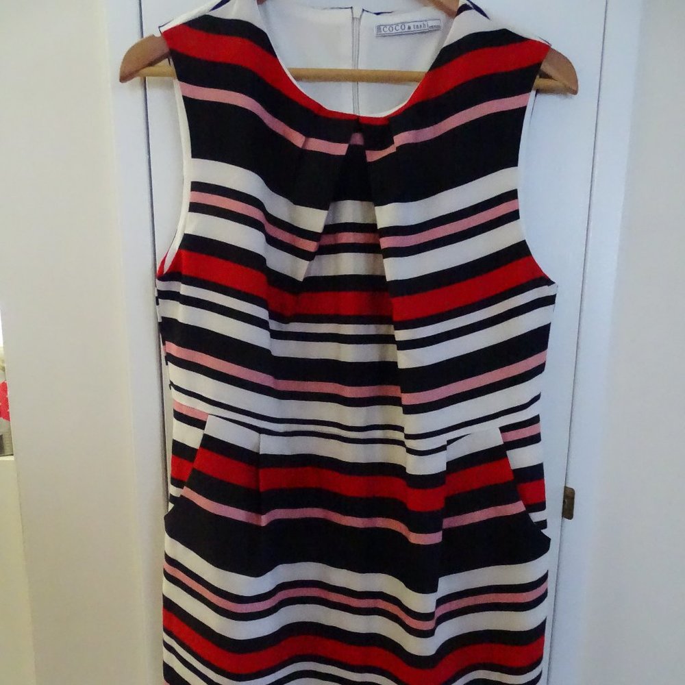 COCO & tashi Striped Armhole Dress XL